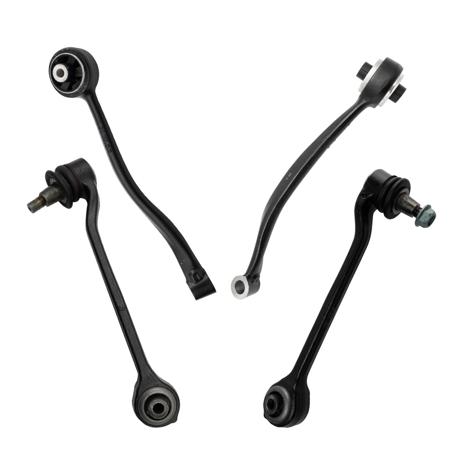 TRQ Front Lower Driver and Passenger Side Control Arm and Ball Joint Set 4 Piece Compatible with 2011-2017 BMW X3 2015-2018 X4 Image