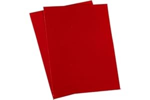 MECCANIXITY Self-Adhesive Velvet Patches Repair Patches Red for Clothing Repair Crafts Repair Kit Backpack Shoes Decoration P