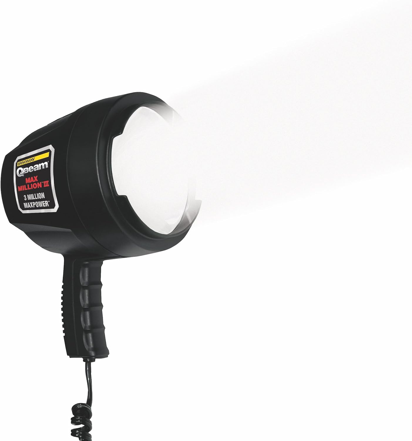 Brinkmann Qbeam Max Million III 3 Million Maxpower Spotlight, Powerful 1200 Lumen Spotlight Bright Portable High Intensity Halogen Spotlight Offroad Automotive/Emergency/Boating 800-2301-0 - - 