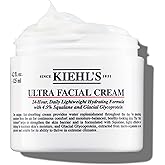 Kiehl's Ultra Facial Cream, with 4.5% Squalane to Strengthen Skin's Moisture Barrier, Skin Feels Softer and Smoother, Long-La