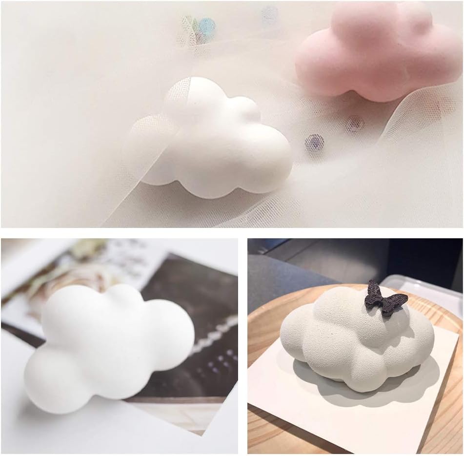 WANDIC Silicone Mold, 1 Pc 3D Cloud Silicone Mould Handmade Candle Making Supplies Soft Mold for DIY Candles Soap, Decoration Pendants - Image 5