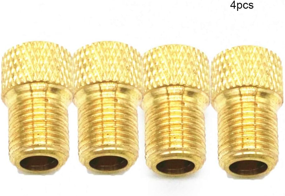 Milter 2/4pcs Pump Bicycle Convert Nozzle Cap Copper Bike air Valve Adaptor adapters Wheels Gas Nozzle Tube Tool