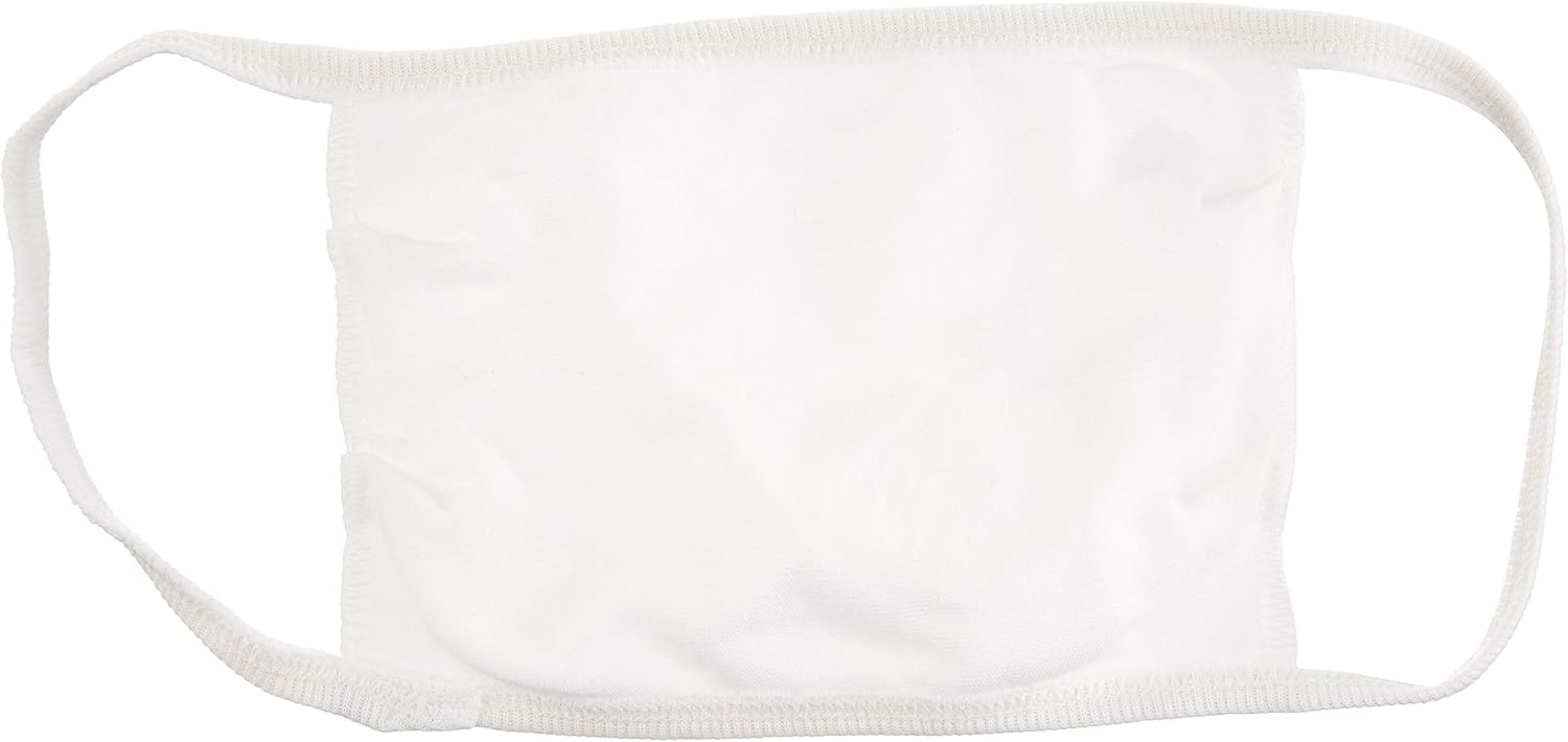 Shock Absorber face covers mask, White, One Size, 1 count (Pack of 5) - Image 5