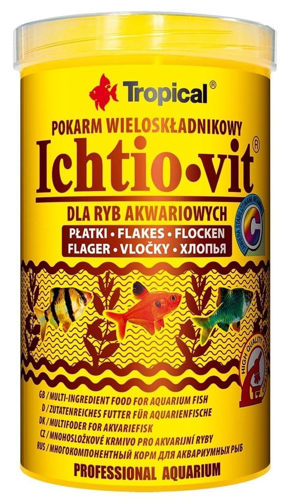 Tropical ICHTIO-VIT 250ml / 50g - flakes - multi-ingredient food for omnivorous aquarium fish