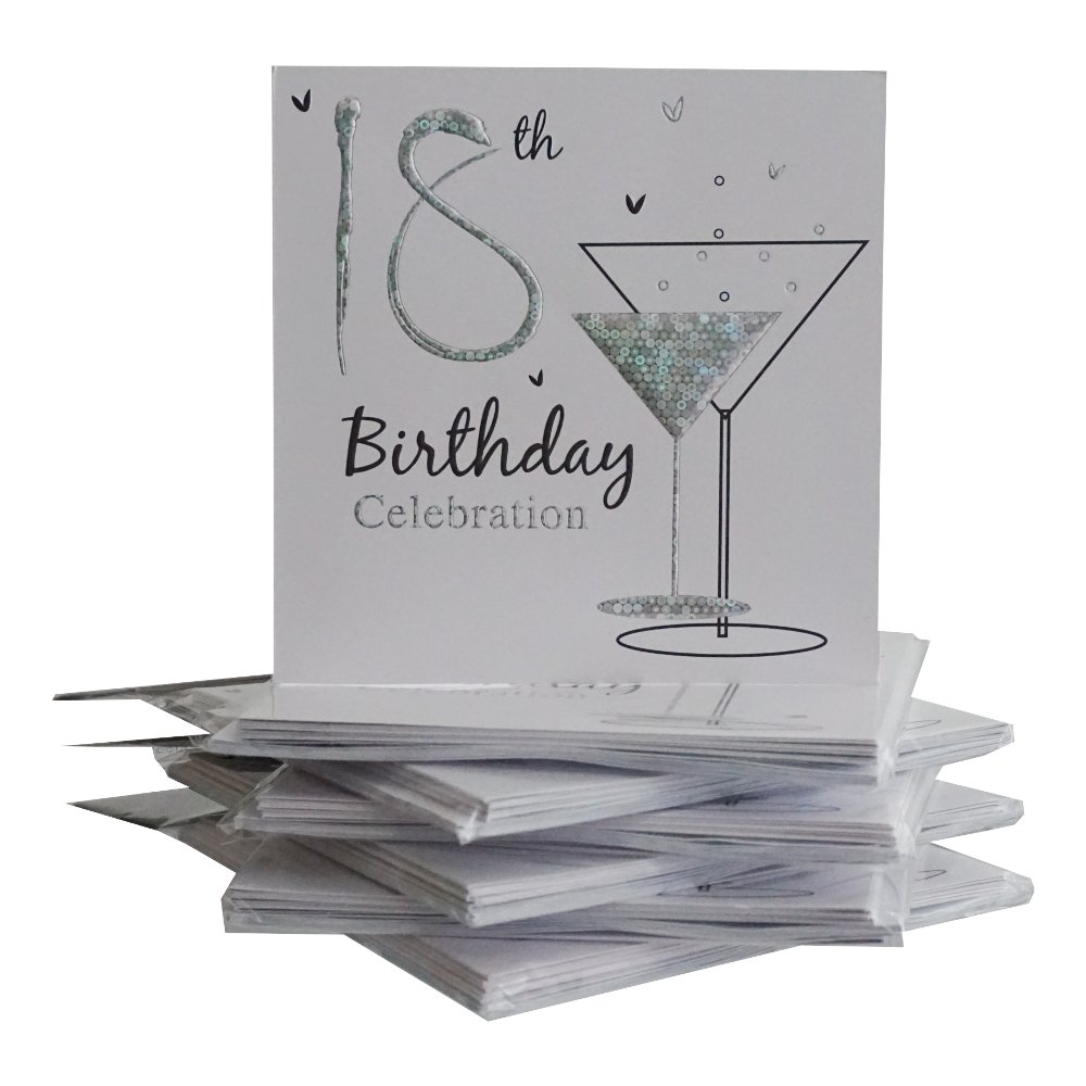 18th Birthday Party Invitations {Holographic} 36 Multipack Cards With Envelopes