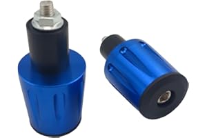 OKSTNO Bar End Caps Plug - Newset Style Heavy Duty 7/8 inch Bar Ends Universal Fits for Suzuki Yamaha Kawasaki (Blue)