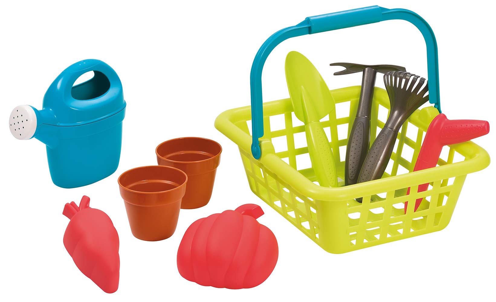 Ecoiffier - Filled Basket - Garden Tools for Children - From 18 Months - Made in France, 4567