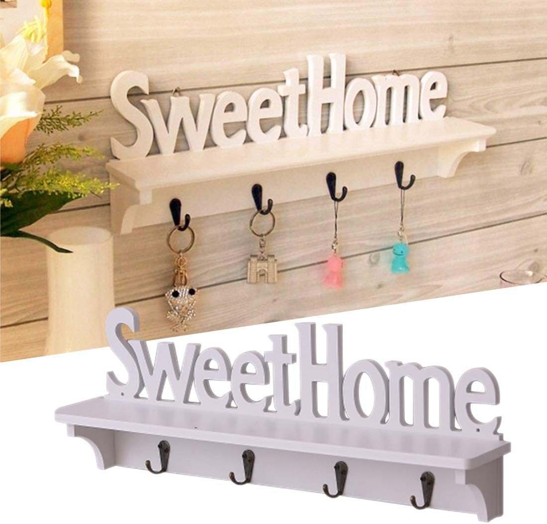 Nuevo estante de pared de madera elegante para jardín hueco perforado