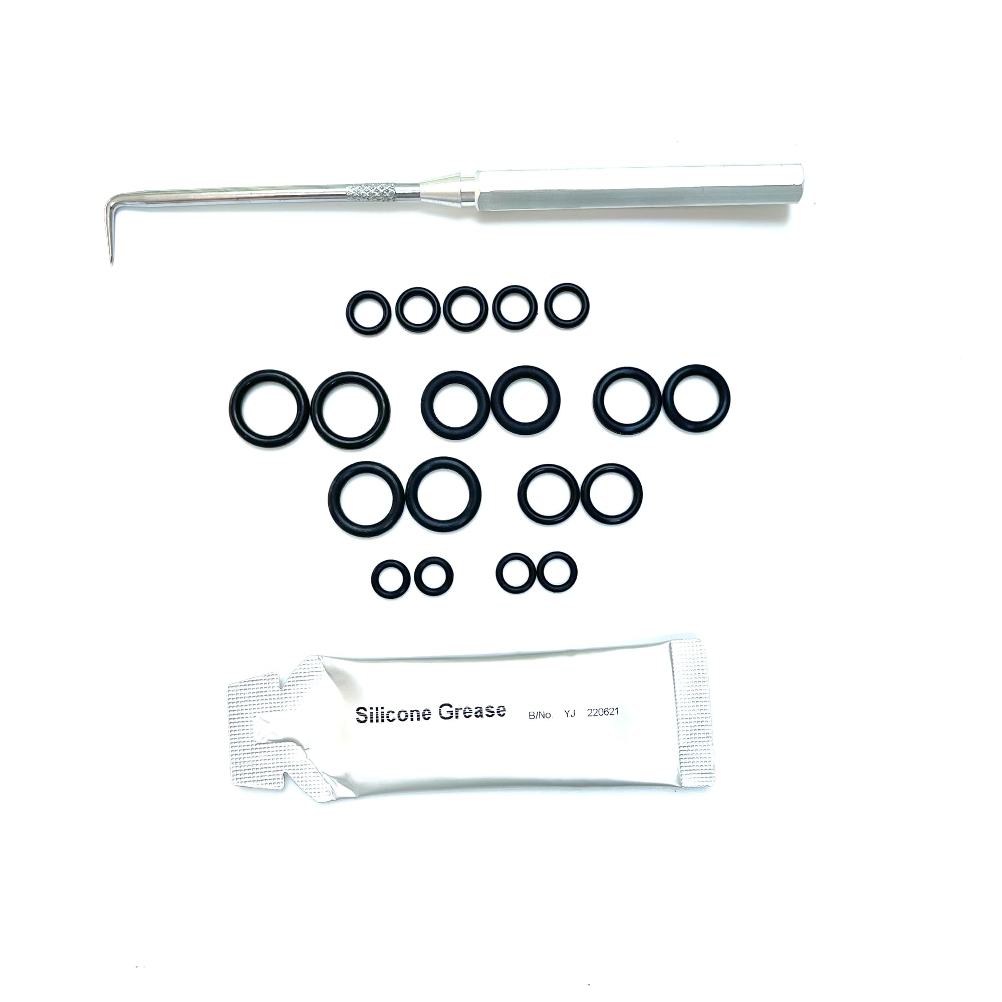 WY Titan Pressure Washer TTB669PRW Comprehensive Hose To Gun Rubber Nitrile O Ring Seals Including Silicone Grease & O Ring Removal Tool