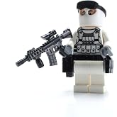 Battle Brick 1.6 Inches Tall Custom Special Forces Winter Army Commando Collectible Custom Minifigure | Genuine Military Minifig | Packaged in the USA | Great Gift for Teen to Adult AFOL