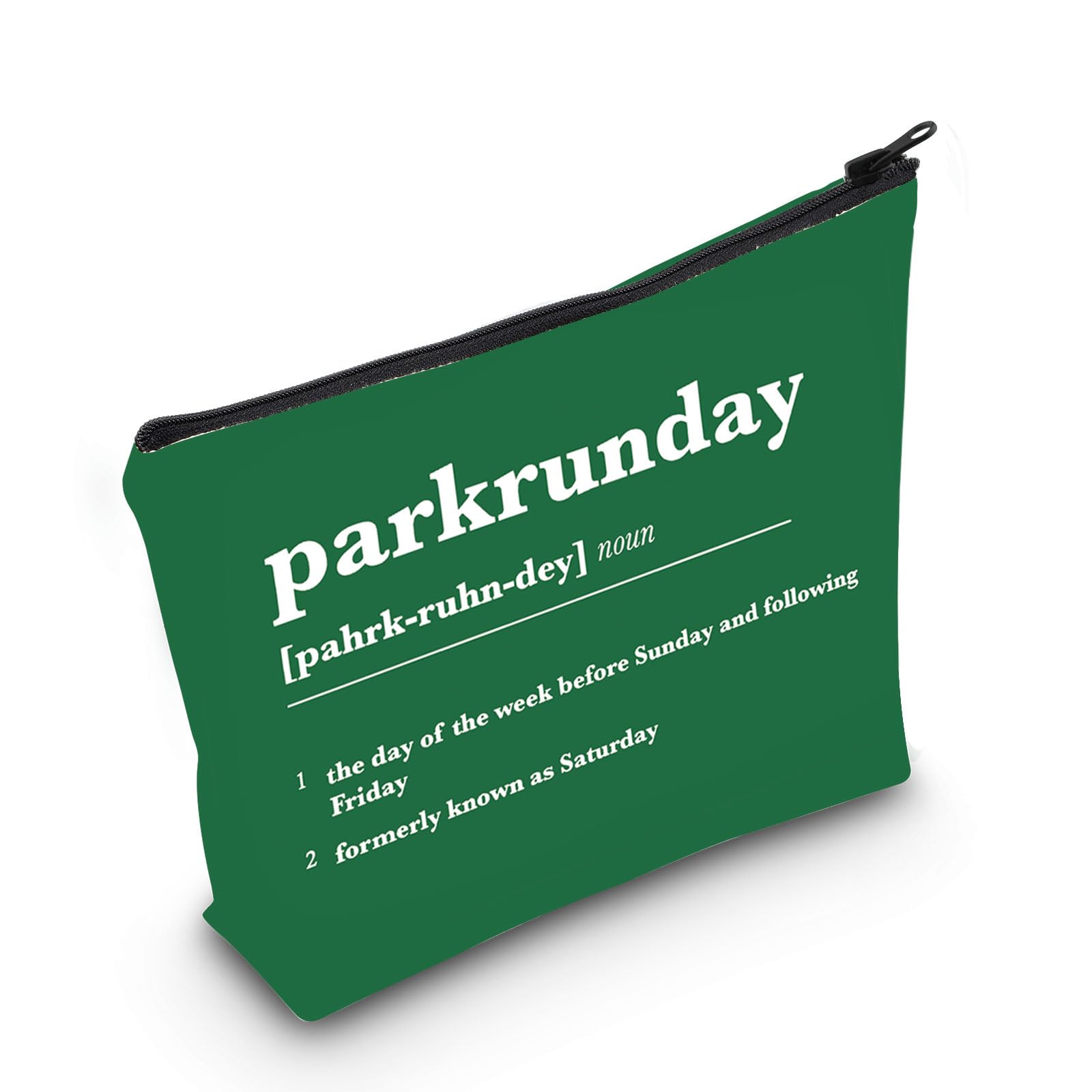 Parkrunday Makeup Bag Parkrun Lover Gifts Park Run Toiletry Bag Parkrunday Merch Runner Zipper Bag (Parkrunday UK)