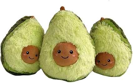 AvoPlush Peluche de Aguacate, 20 cms, Tierno y Suave Cojín de Peluche para Juguete o Decoración 1 Pieza: Amazon.com.mx: Juegos y juguetes
