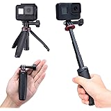 Extendable Selfie Stick for Gopro, Portable Vlog Selife Stick Tripod Stand for Gopro Hero 11/10/9/8/7/6/5 Black/Gopro Max DJI