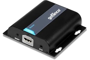 gofanco 1080p HDMI Extender Over IP Ethernet Receiver – Additional Receiver Box, Up to 394ft (120m), 1080p Resolution, Compatible with HDbitTv2 kit, Updated Version 2.0 (HDbitTv2-RX)