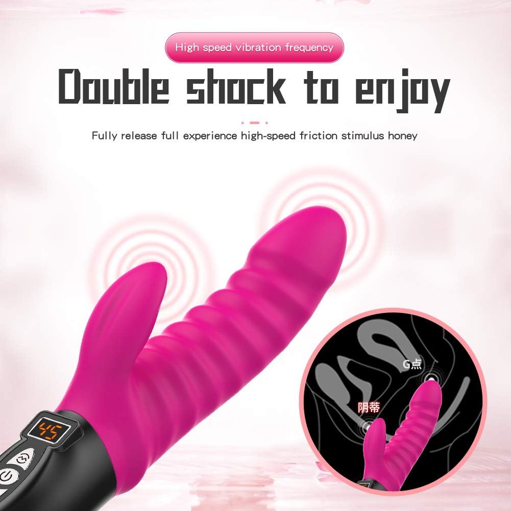 Powerful Multispeed T-hrusting R-otating Uograded G Spotter Dido Rabbit Toy for Women&Couples Waterproof&Whisper Quiet