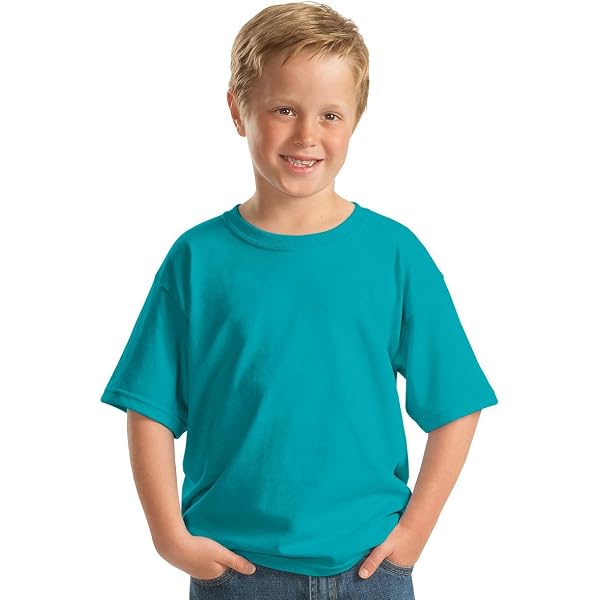 Comfort Colors C9018 Youth Ringspun T-Shirt - Lagoon Blue, Medium - View #12