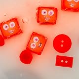 Glo Pals Original Water-Activated Light-Up Bath Toy Pack of 4 Cubes Sammy Red view 6