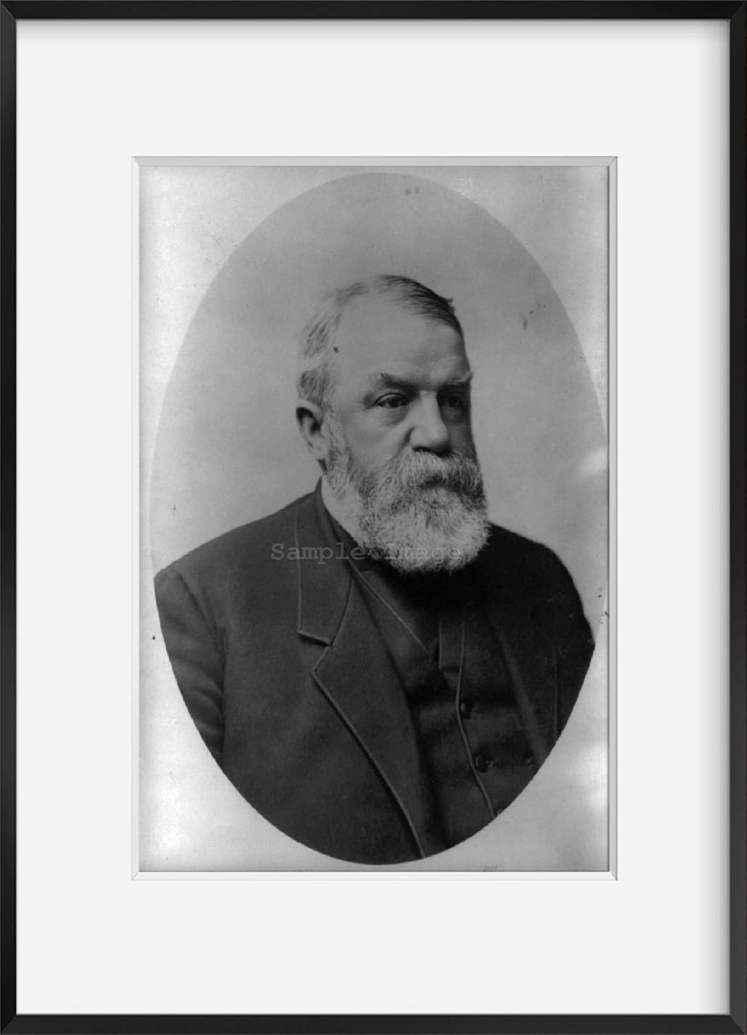 Photographs - INFINITE PHOTOGRAPHS 1900 photograph of Dwight L. Moody Summary: Bust.