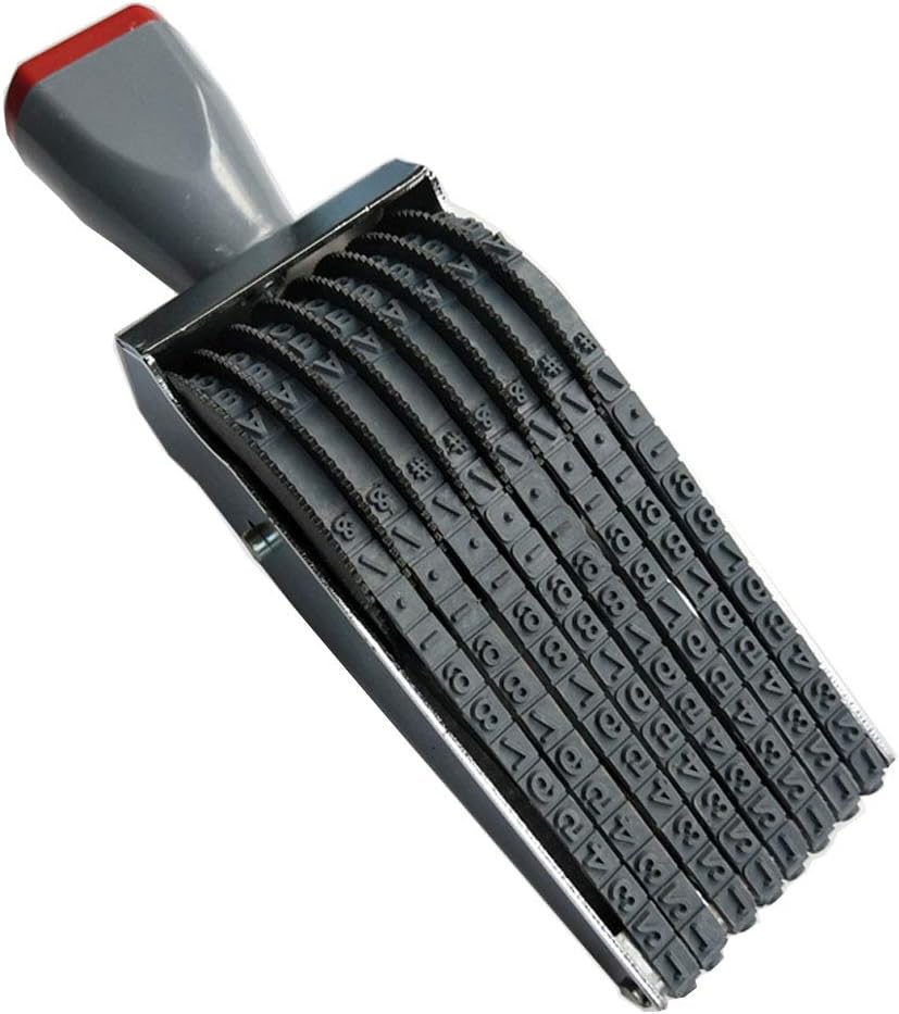 8 Digits Roller Stamp 10 Digits & 26 Alphabet Rolling Stamp