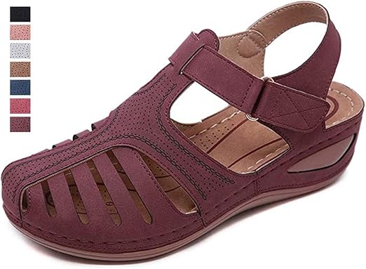 retro leather sandals