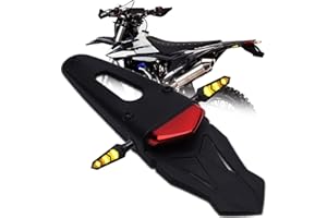 DREAMIZER Rear Fender Red 12V LED Tail Light Brake Lamp with Turn Singla Light For Off-road Motorcycle Motocross Dirt Bike