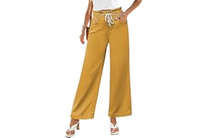 GRAPENT Wide Leg Jeans for Women Stretch High Wasited Elastic Waist Bell Bottom Baggy Y2K Pants