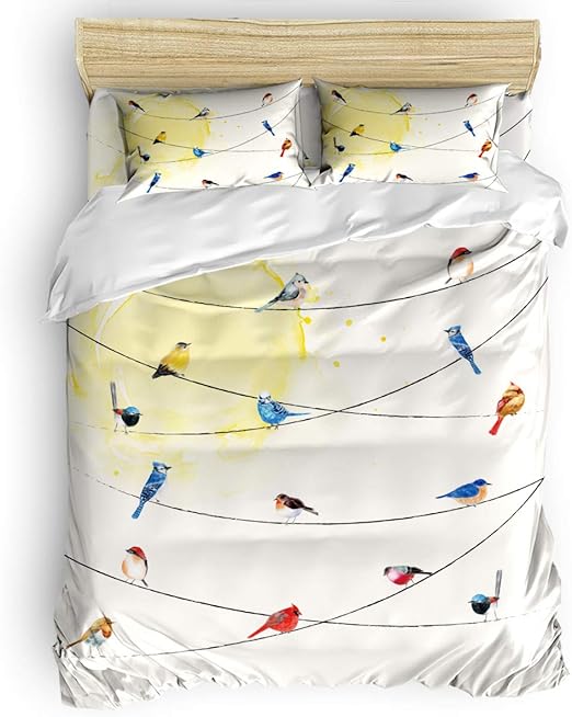 Amazon Com Muswannaa 4 Piece Set Duvet Cover Full Size Cute