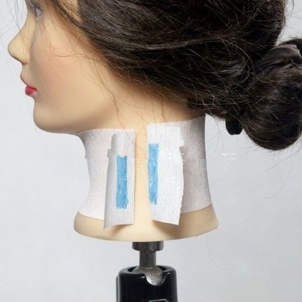 Stretch Neck Collar Paper Barber Neck Strips for Hair Cutting, Barber