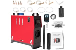 PRIJESSE 8KW Diesel Heater 12V, All-in-One Portable Diesel Air Heater with Remote Control & LCD Monitor, Fast Heating Low Noi