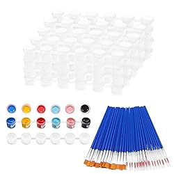 20 Strips 120 Pots Empty Paint Pots Strips With Lid