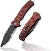 CIVIVI Cogent Pocket Knife, 3.47" 14C28N Steel Half Serrated Blade | G10 Handle C20038E-2