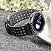 22mm Silicone Quick Release SmartWatch Bands for Moto 360 2 46mm/Samsung Gear S3/LG G Watch W100,R W110,Urbane W150/Pebble Time & Time Steel(Black/Gray)