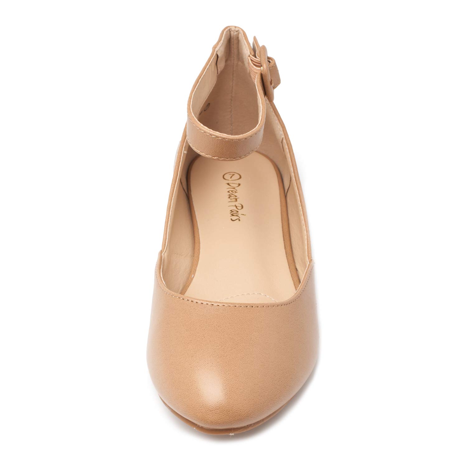 DREAM PAIRS Women's Revona Low Wedge Ankle Strap Flats Shoes - Image 4