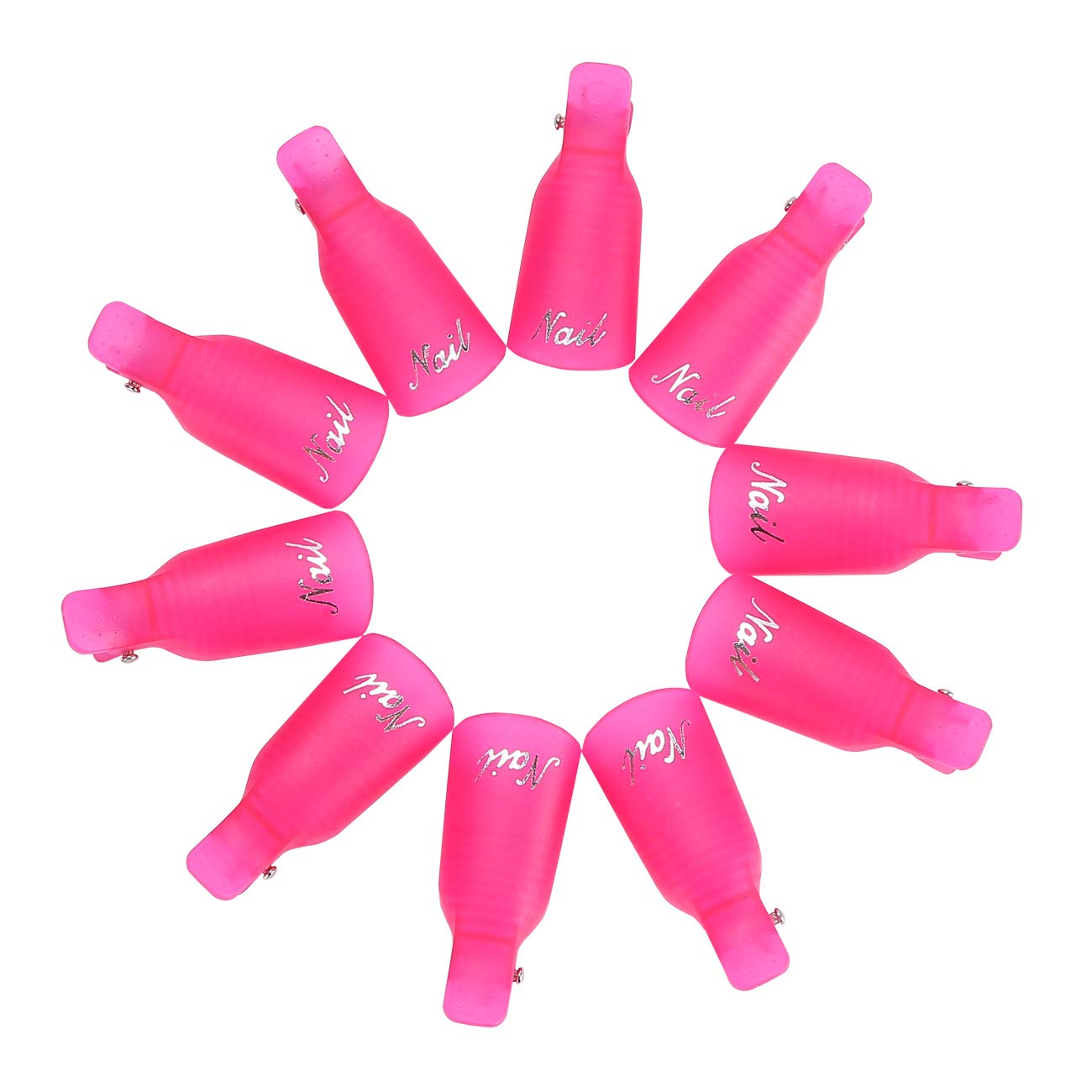 Dr.Nail 10Pcs Gel Nail Polish Remover Clips for Fingernail Removal Soak Off Clips Wrap Cleaner Cap Clip : Beauty