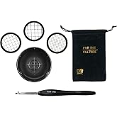 Twist It Up V5 Modular Dome Comb - 3-in-1 Hair Twisting Tool for Black Men's Curls and Hair Sponging - Alternative to Tennis Racket Combs