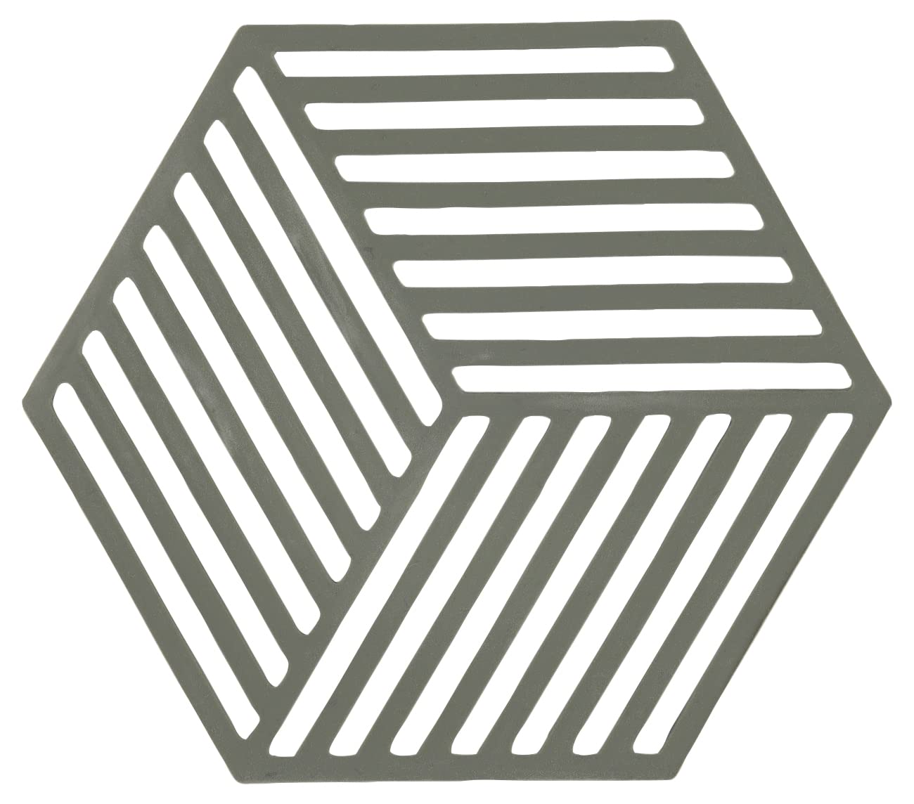 Zone Denmark Hexagon Silicone TrivetColour: Zone Denmark Olive Taupe