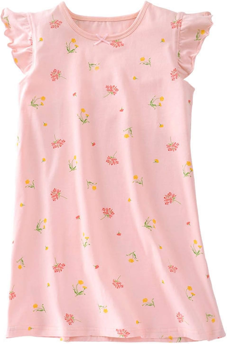 Girls' Flower Nighties Cotton Sleepwear Bouquets Nightgown 3-12 Years