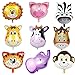 SOTOGO 9 Pieces Animal Balloons Large Jungle Safari Balloons Giant Party Balloons for Kids Baby Shower Birthday Party Zoo Decorations
