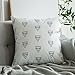 MIULEE Set of 4 Decorative Geometric Pillow Covers Modern Cotton Cushion Covers European Style for Couch Bed Sofa 18x18 Inch 45x45 cm