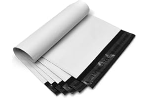 PACIFIC MAILER Poly Mailer Shipping Envelopes Bags with Self Sealing Adhesive, Waterproof and Tear-Proof Postal Bags [White, 7.5" x 10.5", Pack of 100]