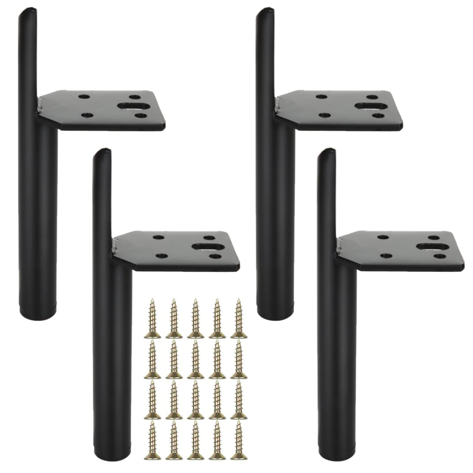 Photo 1 of 4PCS Metal Furniture Leg 5 Inch Replacement Couch Legs Cabinet Feet Black Modern Furniture Legs DIY Sofa Feet with Screws for Cupboard Table