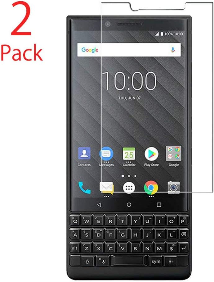 BlackBerry KEY2 Screen Protector, Morimoku 9H Hardness HD Clear Bubble Free Installation Screen Protector for BlackBerry KEY2 Phone (Black)