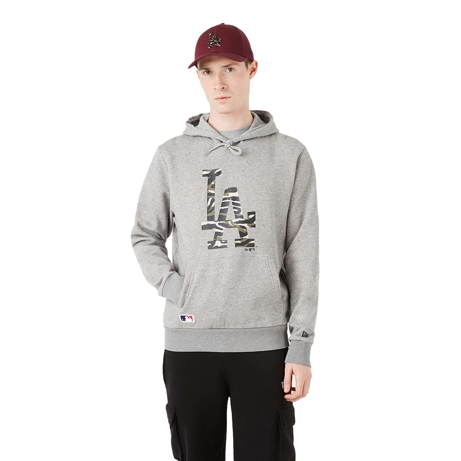 New Era - MLB Los Angeles Dodgers Infill Team Logo Hoodie - Grey Colour Grey, Size L