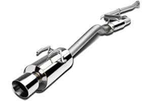 DNA MOTORING CBE-HC12SI4-NRT Stainless Steel Cat Back Exhaust System [Compatible with 12-15 Honda Civic Sedan 4-Door 2.4L]