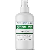 Green Tea Serum with Hyaluronic Acid, Niacinamide & Caffeine – Polyphenol & EGCG Face Serum for Hydration, Brightening, Reducing Puffiness – Lightweight Daily Anti-Aging Formula (4 oz)