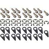 Stage 8 - 8916 MOPAR 4.7, 5.7, 6.1 Liter Hemi V8 Header Bolt Kit - 8mm 1.25x25mm Bolts 6 Point DHH - Set of 17 pieces