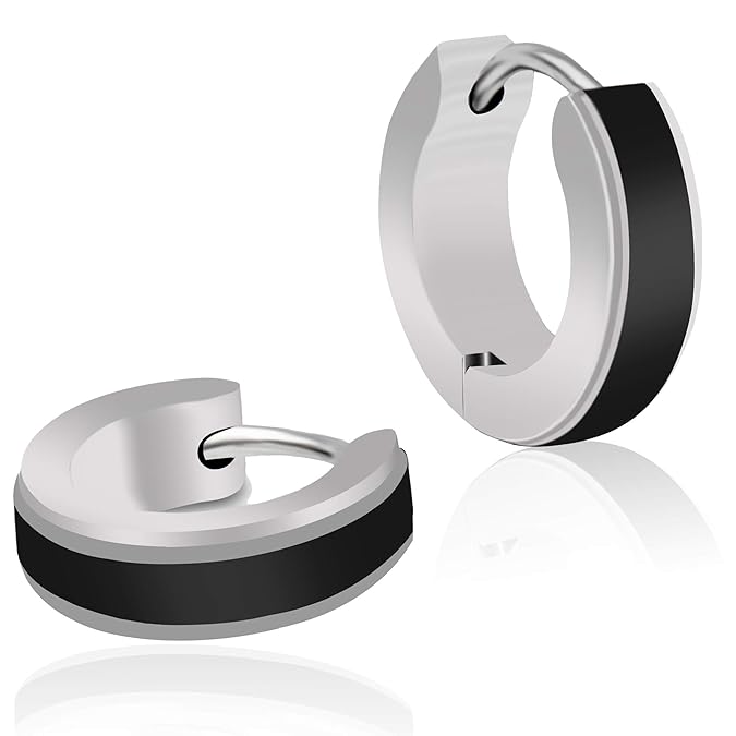 Stilvolle Creolen – Für Männer und Frauen - Schöne Creolen Ohrringe aus hochwertigem Edelstahl - Optimale Ohrstecker in Silbe