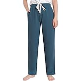 Weintee Women's Petite Cotton Lounge Pants with Pockets