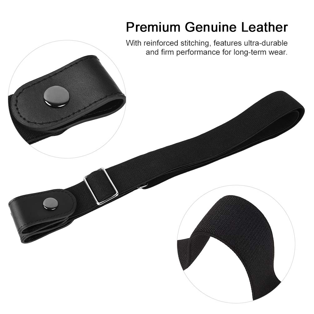 VBIGER No Buckle Invisible Elastic Belt for Men Width 1.4\