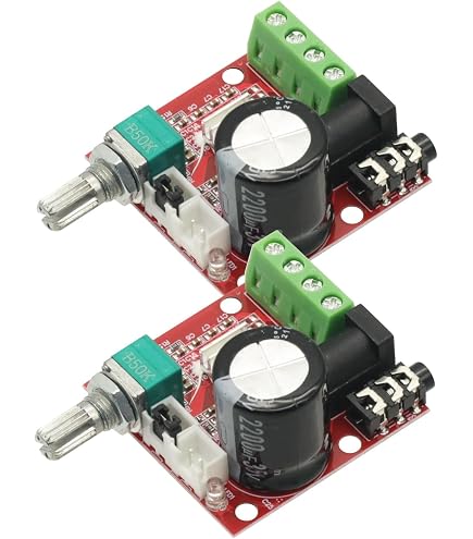 Amplificatore Audio Stereo Mini Hi-Fi PAM8610, Classe D, 2x10W, Modulo Scheda 7.5-15V DC - 4